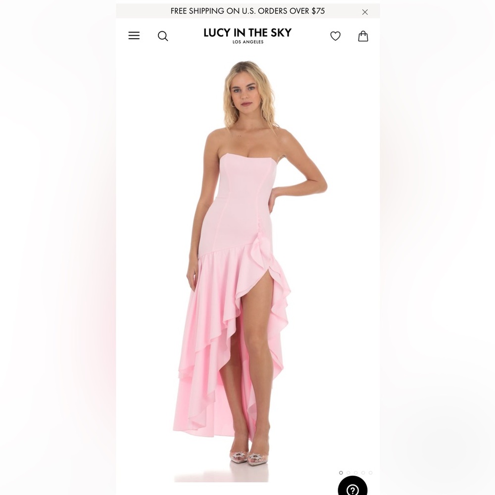 Lucy in the Sky size small strapless dress
